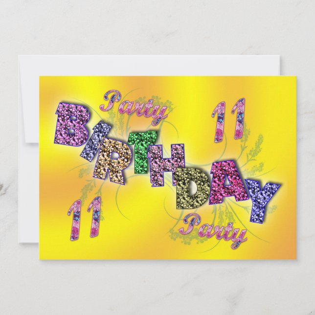 11th party invitation (Front)