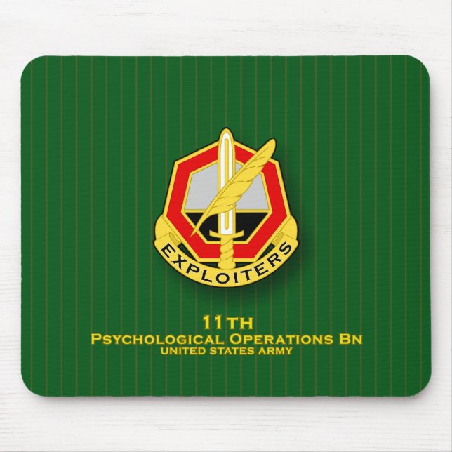 11th Psychological Operations Bn DUI Mouse Pad (Front)