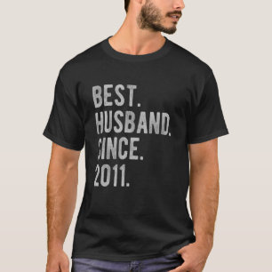 11th Wedding Aniversary For Him Best Husband Sin T-Shirt