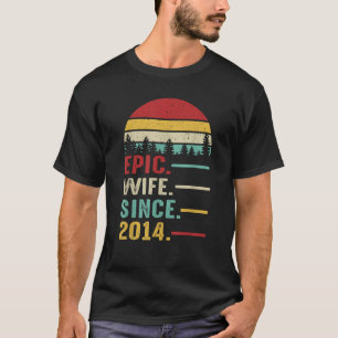 11th Wedding Anniversary for Women Her Epic Wife S T-Shirt