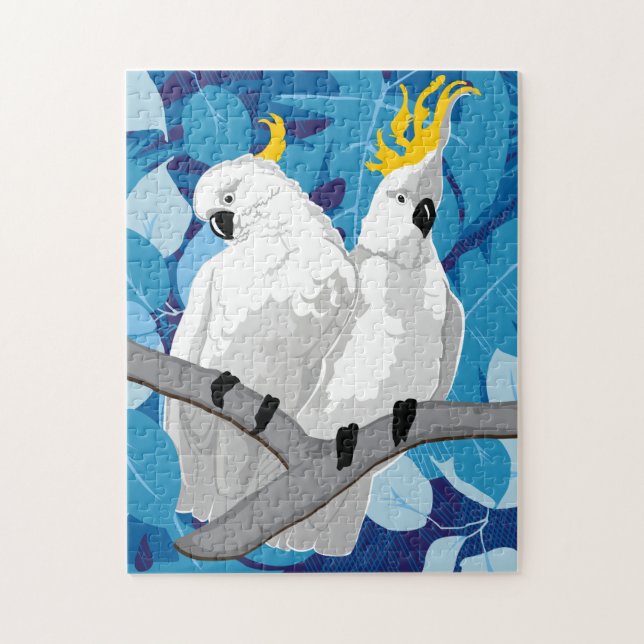 11x14 Cockatoo Puzzle for Colorblind People (Vertical)