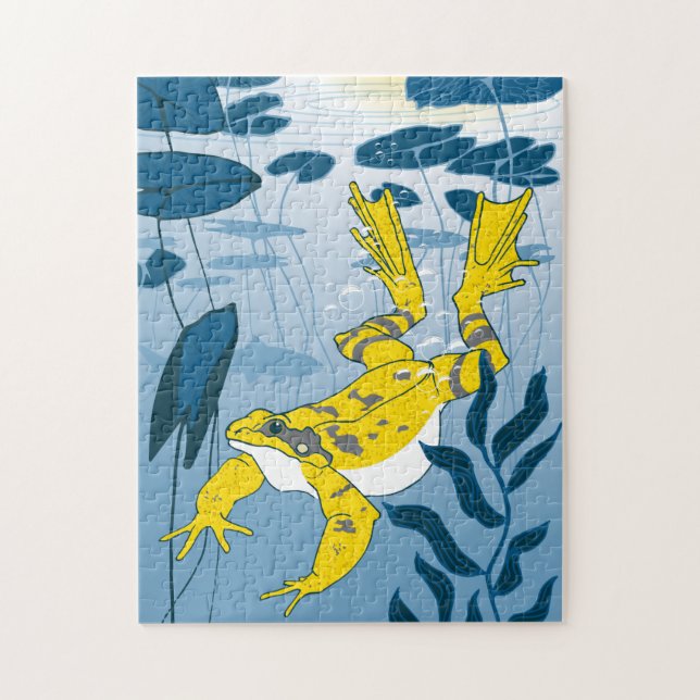 11x14 Frog Pond Puzzle for Colorblind People (Vertical)