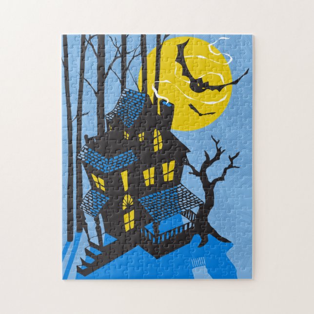 11x14 Haunted House Puzzle for Colorblind People (Vertical)