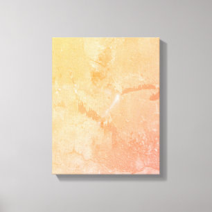 11x14 inch Peach, Pink, Yellow Abstract Modern Canvas Print