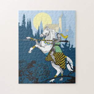 11x14 Jousting Knight Puzzle pour les aveugles de 