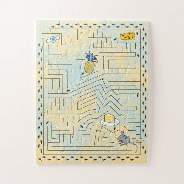 11x14 Maze Puzzle for Colorblind Kids (Vertical)