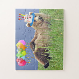 11x14 puzzle of 30 Oversized Pieces of grizzly