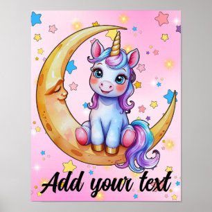11x14 Unicorn Moon Art Print