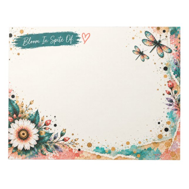 11x8.5 Standard Size Notepad (Front)