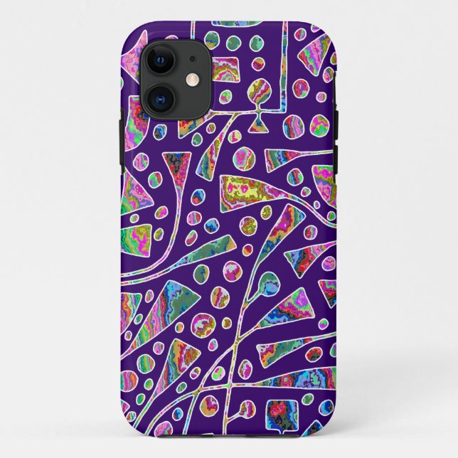 120112 on Deep Purple Case-Mate iPhone Case (Back)