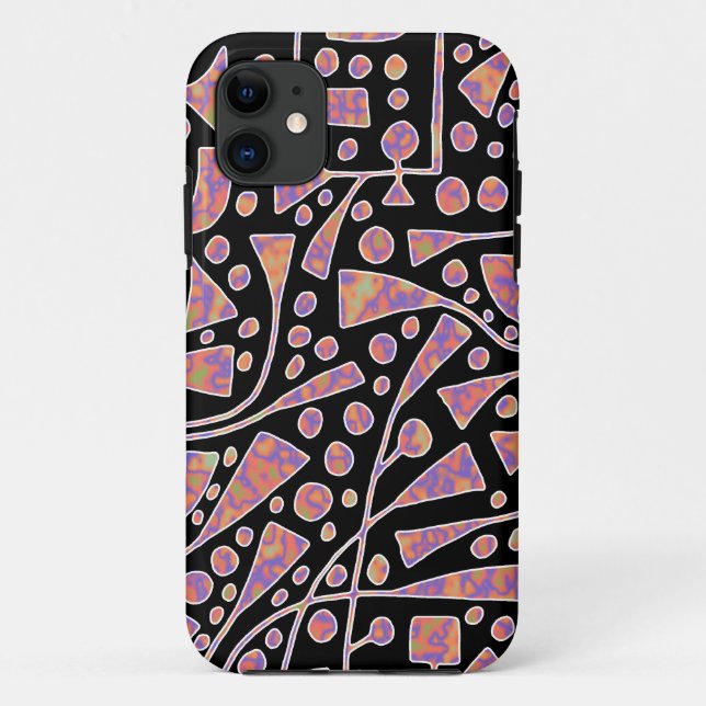 120112 v2 on Black Case-Mate iPhone Case (Back)