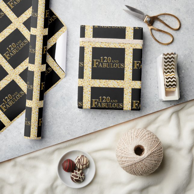 120 Birthday  Wrapping Paper (Crafts)