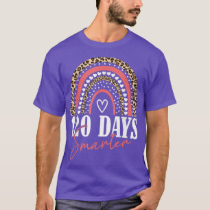 120 Days Smarter Happy 120th Day Of School Rainbow T-Shirt