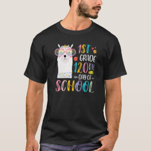 120th day of School No Prob Llama 120 Days Of 1st  T-Shirt