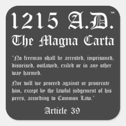 1215 A.D.™ La Grande Charte Article 39 Stickers