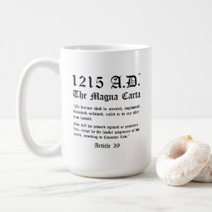 1215 A.D.™ The Magna Carta Article 39 Classic Mu Coffee Mug