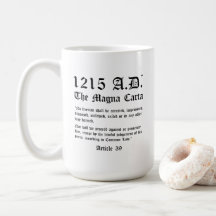 1215 A.D.™ The Magna Carta Article 39 Classic Mug