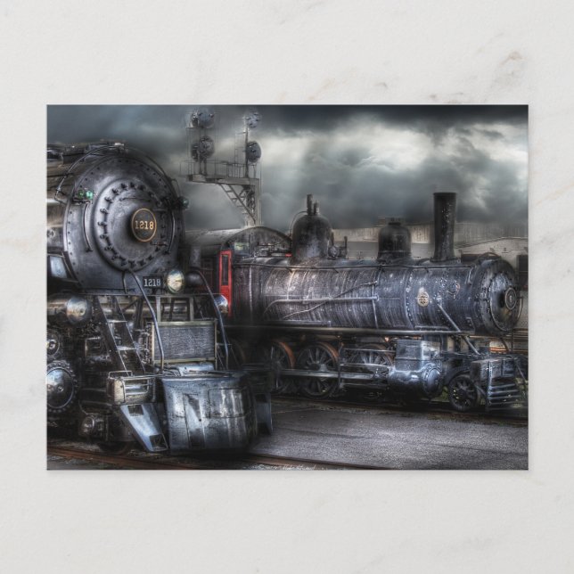 1218 - Waiting for Departure Postcard (Front)