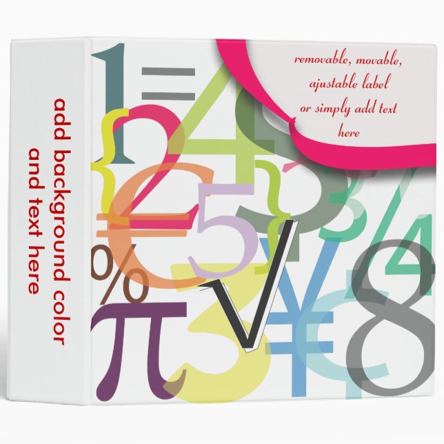 123 Financial binders, math binders Christmas Gift (Front/Spine)