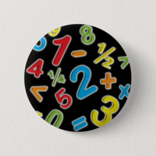 123 numbers Math 2 Inch Round Button
