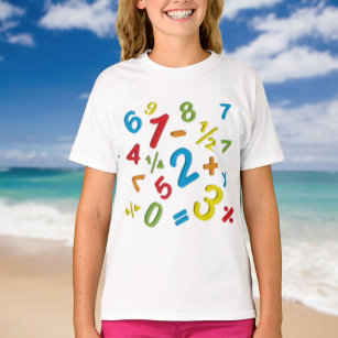 123 Numbers Math Colourful T-Shirt