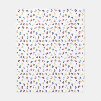 123 Red Yellow Blue Fleece Blanket