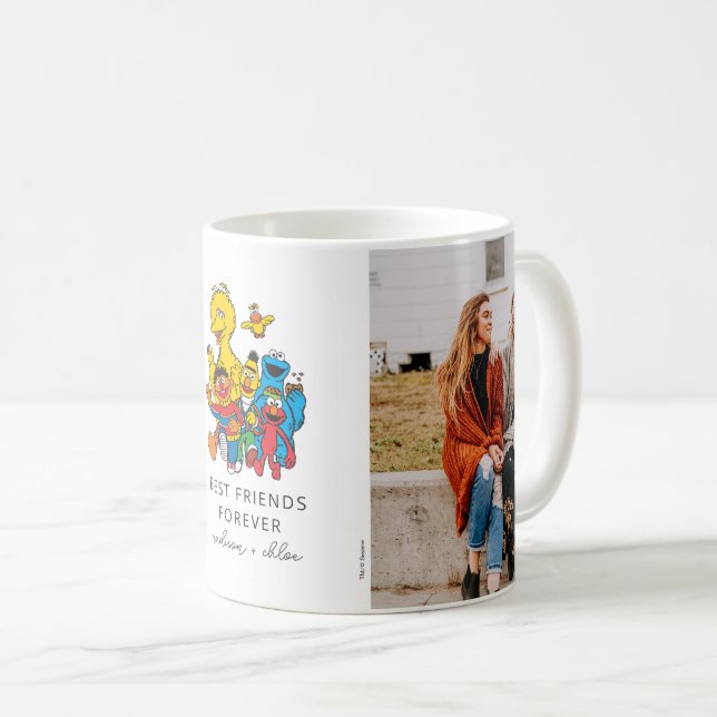 123 Sesame Street | Mom Photo Collage Coffee Mug (Front Right)