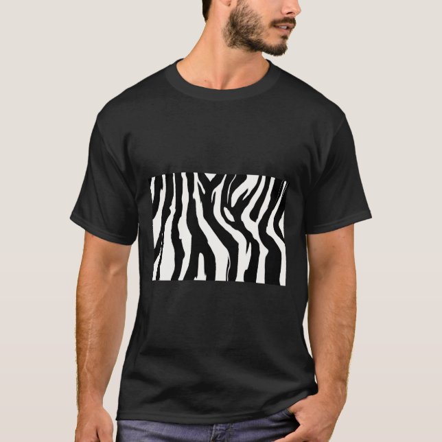 124mu ZEBRA PATTERN ANIMAL PRINTS BACKGROUNDS TEMP T-Shirt (Front)