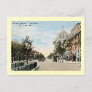 126th St., Harlem, New York City Vintage Postcard