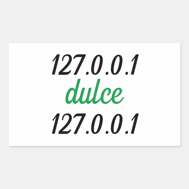 127.0.0.1 dyce 127.0.0.1 sticker (Front)