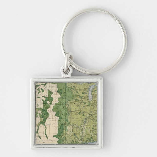 129 Size of farms 1900 Keychain (Front)