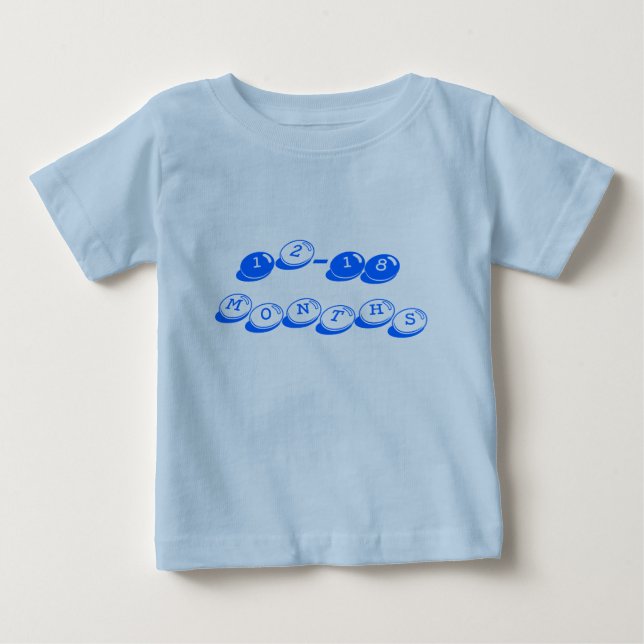 '12-18 months'  blue candy t-shirt (Front)