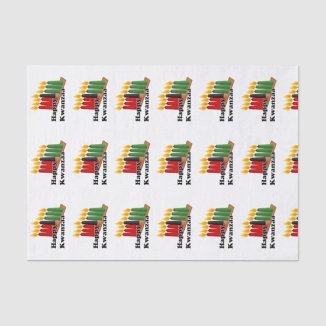 12-26 Happy Kwanzaa Tissue Paper (Front)