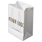 12.5 in Custom Gift Shopping Bag with Company Logo