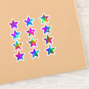 + 12 Aesthetic Colours Colourful Holographic Sta