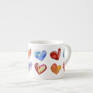 12 Artsy-3 Coeurs d'Amour Espresso Mug