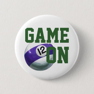 12 Ball 2 Inch Round Button