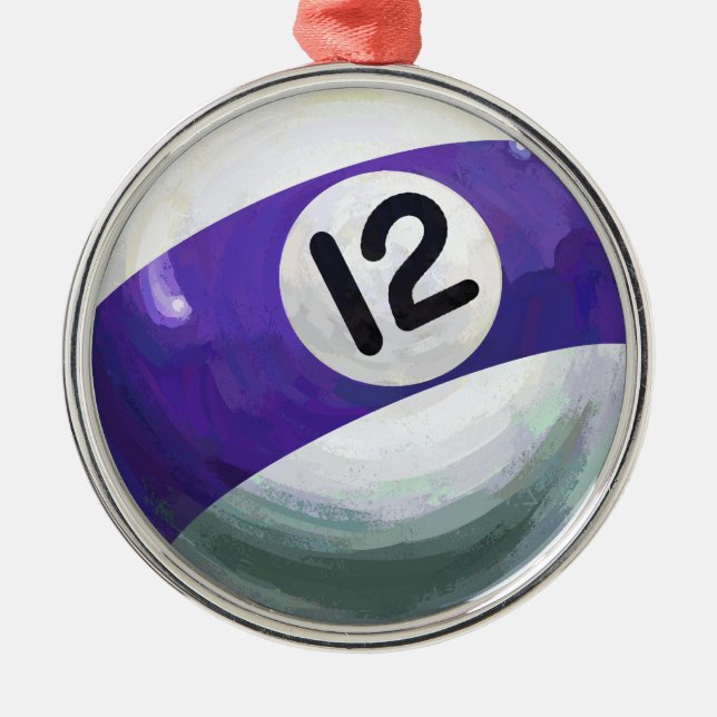 12 Ball Metal Ornament (Front)