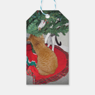 12 Cats a-Climbing Gift Tags
