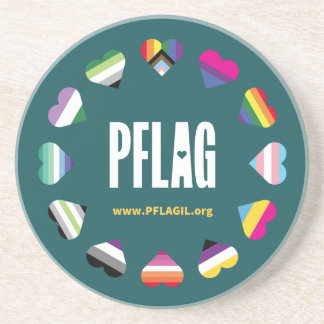 12 Coeurs Cercle PFLAG Dessous de verre en grès