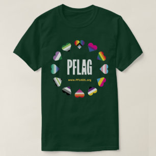 12 Coeurs Cercle PFLAG T-shirt pour arrière - plan