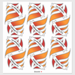 12 Confirmand Name Stickers