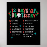 12 Day Of Dentistry Christmas Dentist Dental Hygie