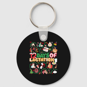 12 Day Of Ibclc Lactation Consultant Breastfeeding Keychain