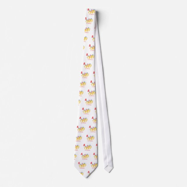 12 days five gold rings tie (Front)
