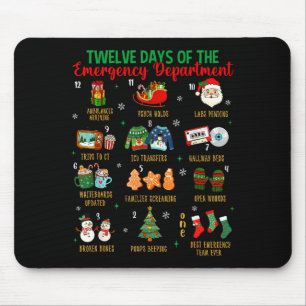 12 Days Of An Emergency Department Er Nurse Christ Mouse Pad