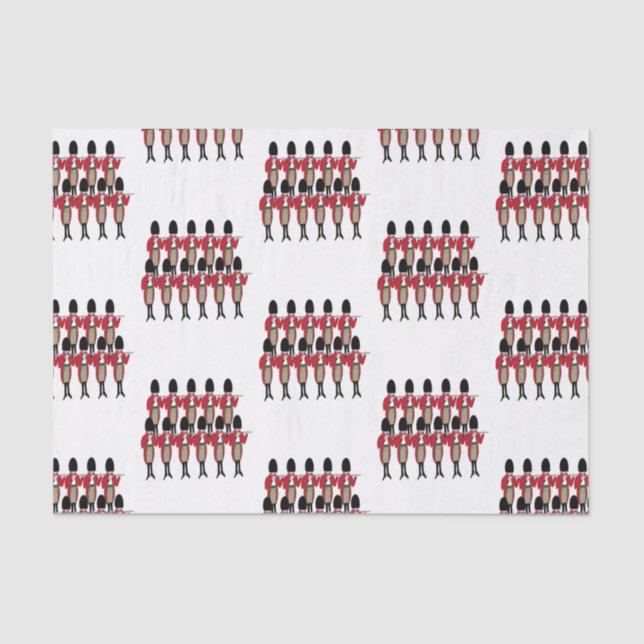 12 Days of Christmas 11 Pipers Piping Tissue Paper (Front)