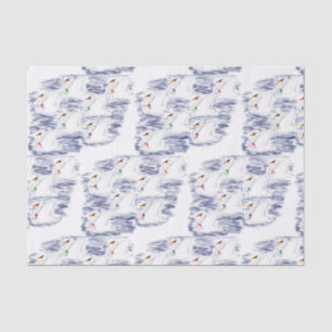 12 Days of Christmas 7 Swans A-Swimming Tissue Paper