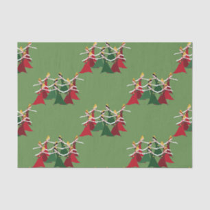 12 Days of Christmas 9 Ladies Dancing Tissue Paper