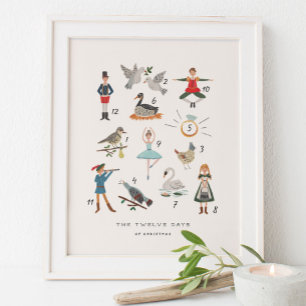 12 Days of Christmas Art Print